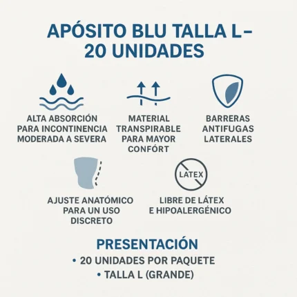 Apósito Blu Talla L 20U