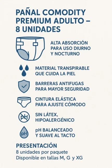 Pañal Comodity Premium Adulto