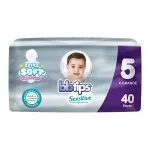 Pañal Bbtips Sensitive 5 (11-14 Kg) 40U