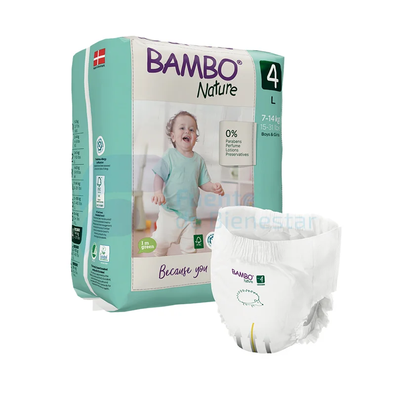 Pañal Bambo Nature Eco Friendly Pants 4 Talla L 20u