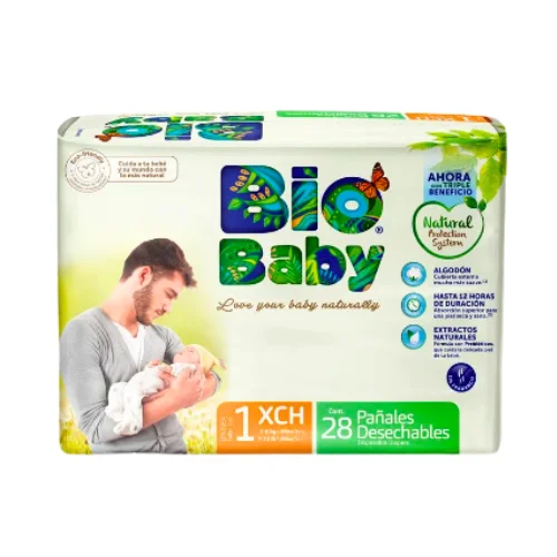 Pañal Bio Baby Ecologico 1 Talla X-Ch 28U