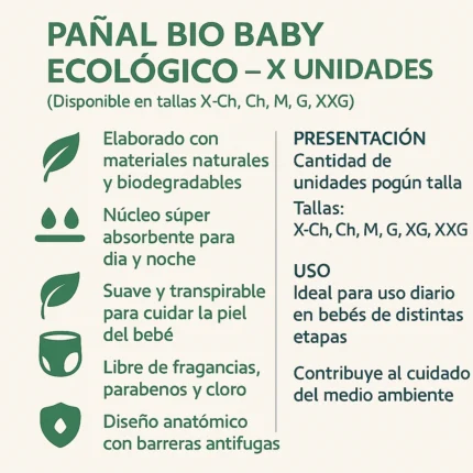 Pañal Bio Baby Ecologico