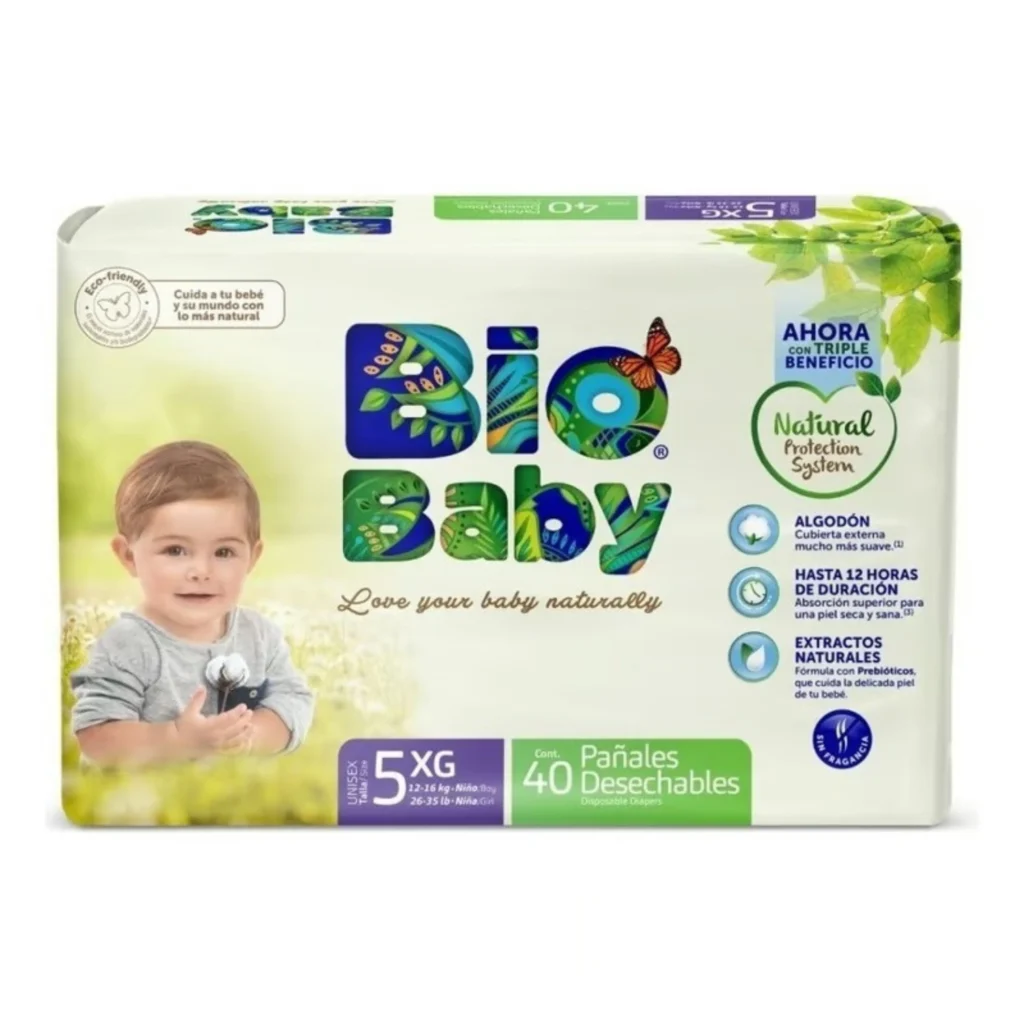 Pañal Bio Baby Ecologico 5 Talla Xg 40U