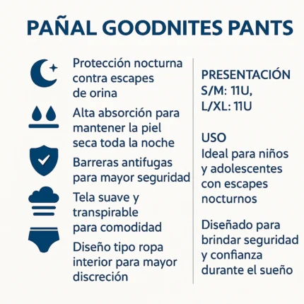 Pañal Goodnites Pants