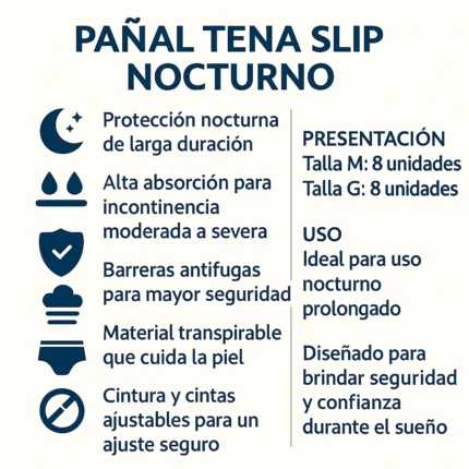 PAÑAL TENA SLIP NOCTURNO