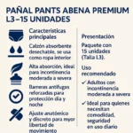 Pañal Tipo Calzón Abena Premium L3 15 Unidades - Imagen 3