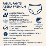 Pañal Tipo Calzón Abena Premium M3 15 Unidades - Imagen 3