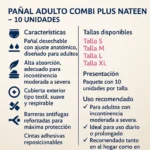 Pañal Adulto Combi Plus Nateen Talla L 10 Unidades - Imagen 3