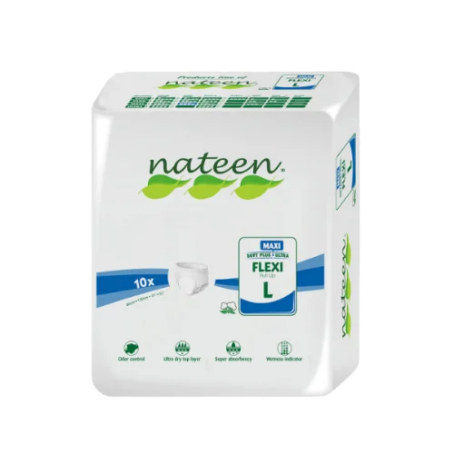 Pañal Adulto Nateen Flexi Maxi Talla L 10 Unidades