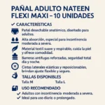 Pants Adulto Nateen Flexi Maxi Talla L 10 Unidades - Imagen 2