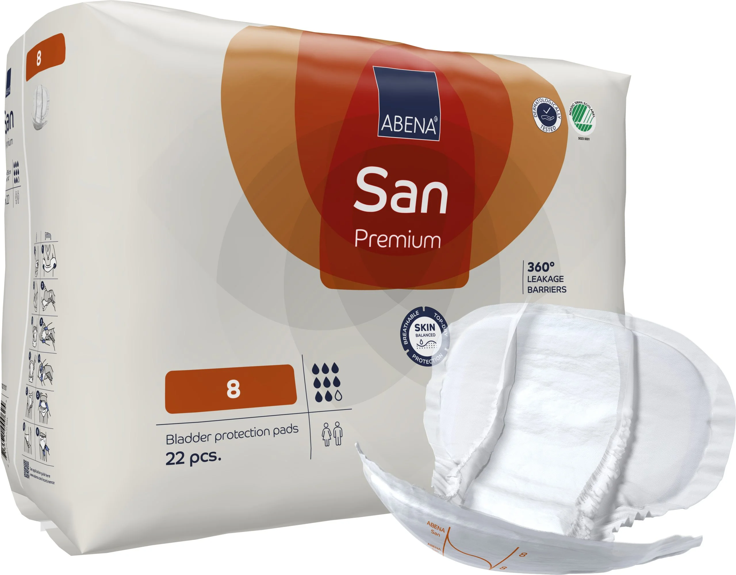 Apósito Anatómico Premium Abena San 8 x 22U - Imagen 2