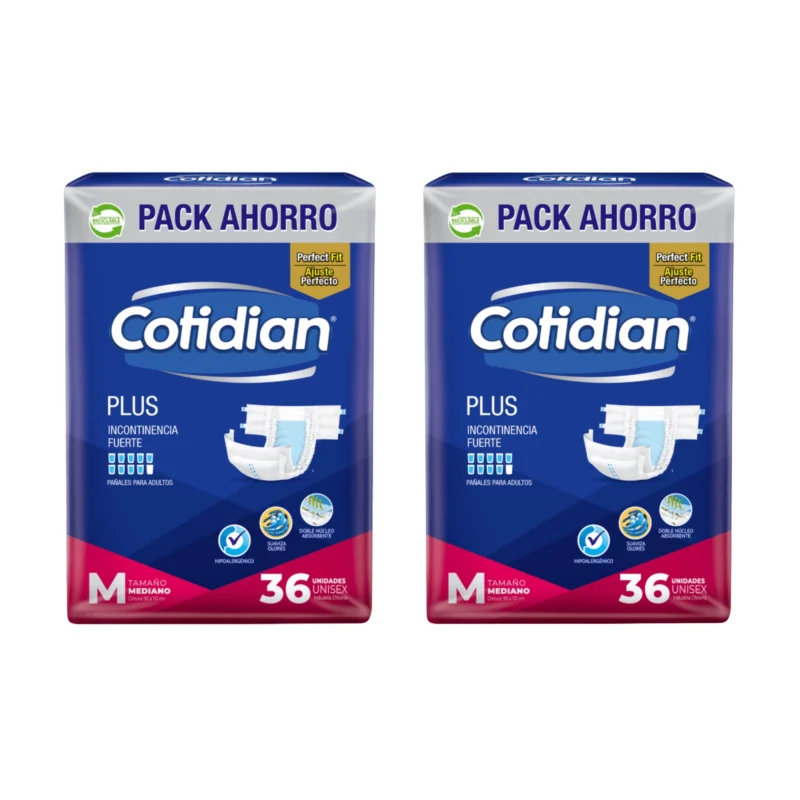 Pack Ahorro 2 Cotidian Plus M 36U