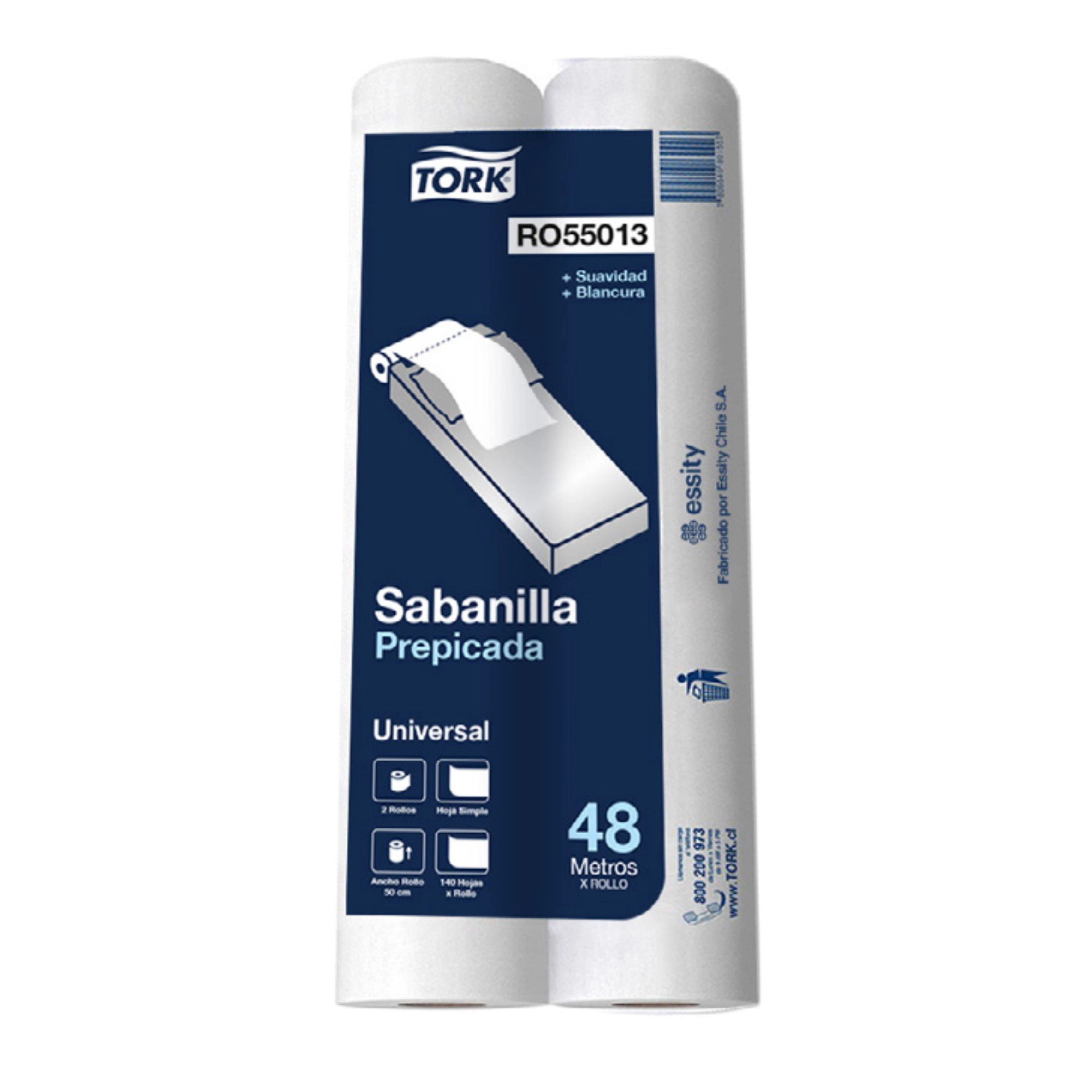 Sabanilla Tork Prepicada 2 x 48 Metros Sabanilla Tork Prepicada 2 x 48 Metros