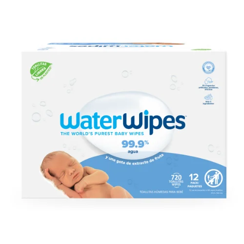 Caja Toallas Humedas Waterwipes 12 X 60U