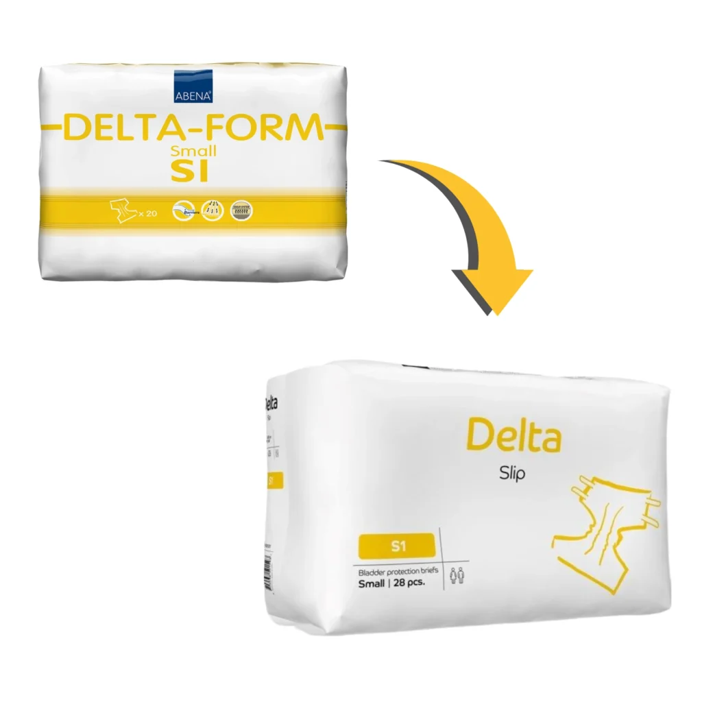Pañal Anatómico Delta Slip S1 Abena 28 Unidades