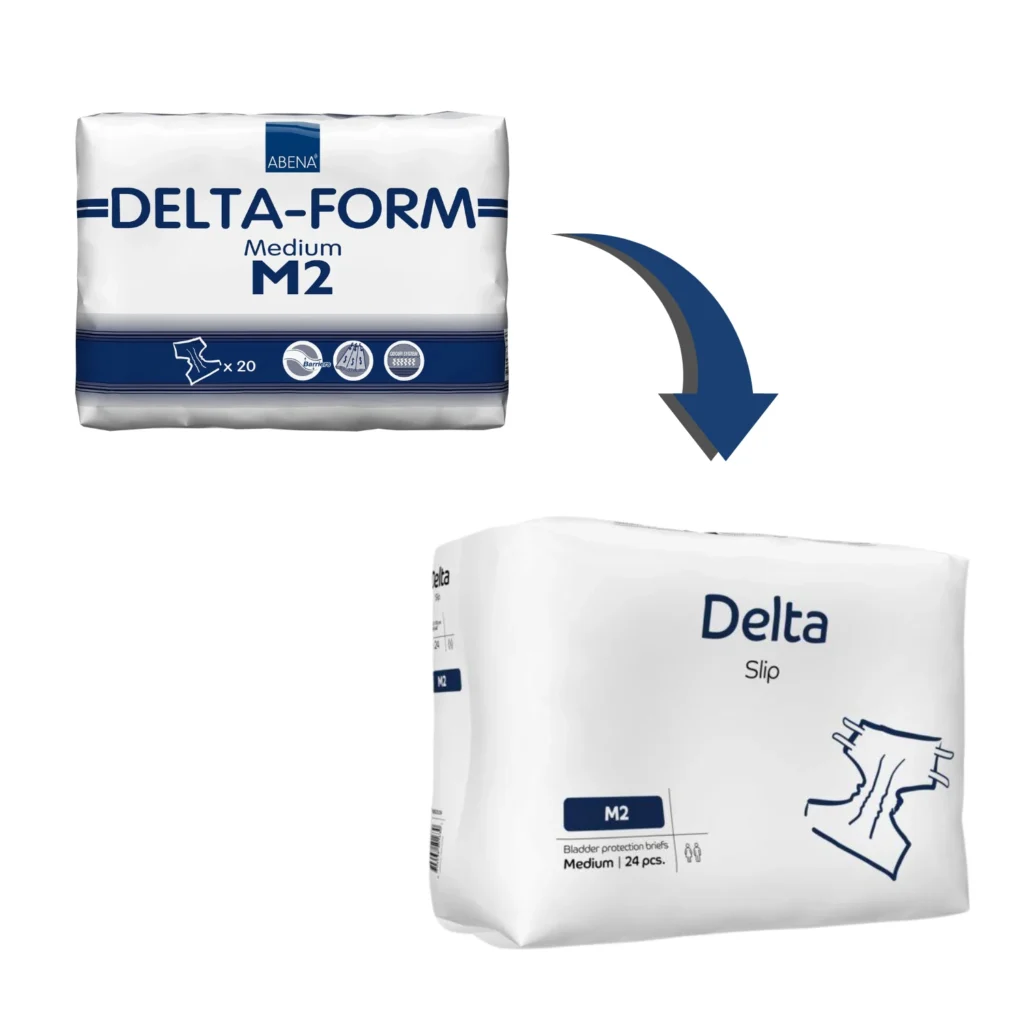 Pañal Anatómico Delta Slip M2 Abena 24 Unidades