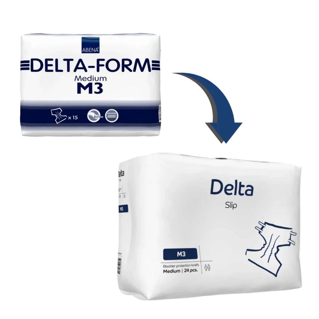 Pañal Anatómico Delta Slip M3 Abena 24 Unidades
