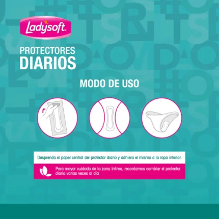 Protectores diarios ladysoft 100 unidades