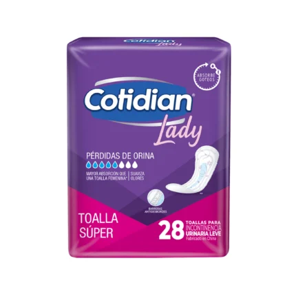 toalla cotidian lady (Super) 28 unidades