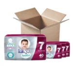 Pañal Bbtips Sensitive 7 (+17 Kg) Por Caja (160 unds)