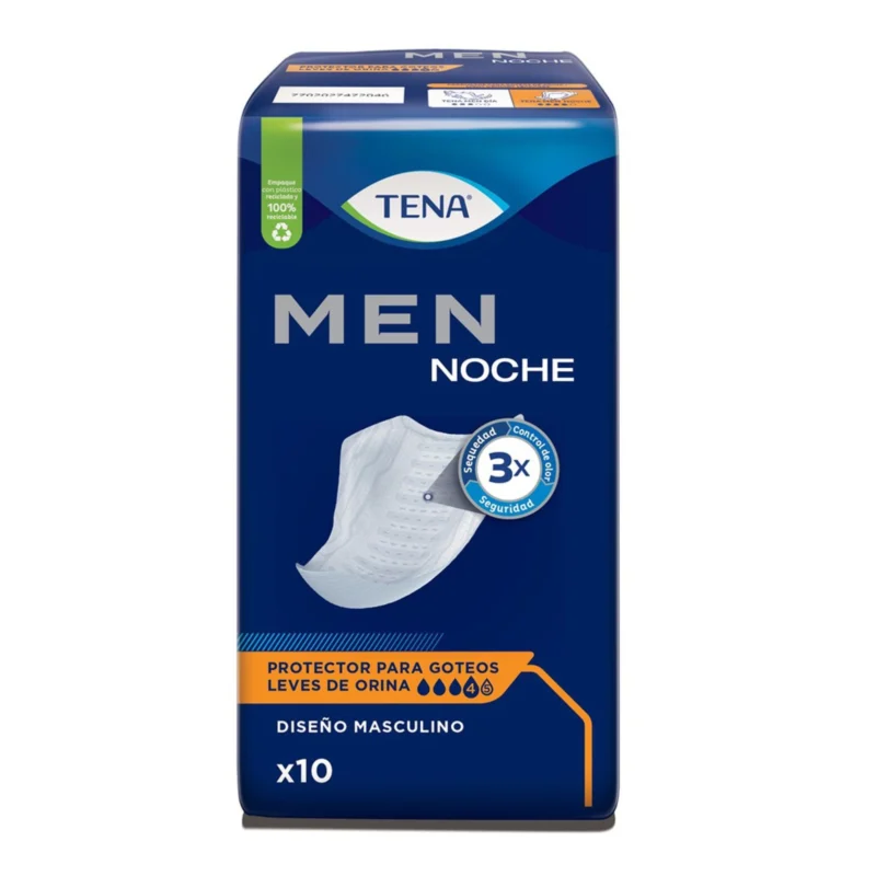 Protector Incontinencia Masculino Tena Men Noche 10 Uninades