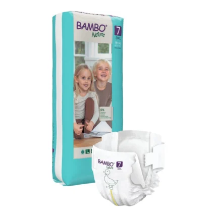 Bambo Nature Pañales Ecológicos Talla 7 18kg+ 40 Unidades