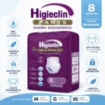 Higieclin Pants Día Pañal Calzón Adulto 8 Unidades