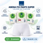 Calzón de Fijación ABENA Fix Pants Super 3 Unidades INFOGRAFÍA