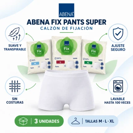 Calzón de Fijación ABENA Fix Pants Super 3 Unidades INFOGRAFÍA