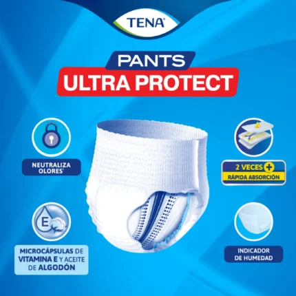 TENA Pants Ultra Protect Ropa Interior Desechable 16 Unidades – Tallas M y G