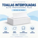 Toallas de Papel Interfoliadas Elite Professional Plus – 320 Unidades