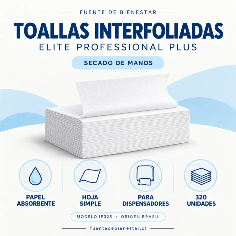 Toallas de Papel Interfoliadas Elite Professional Plus – 320 Unidades
